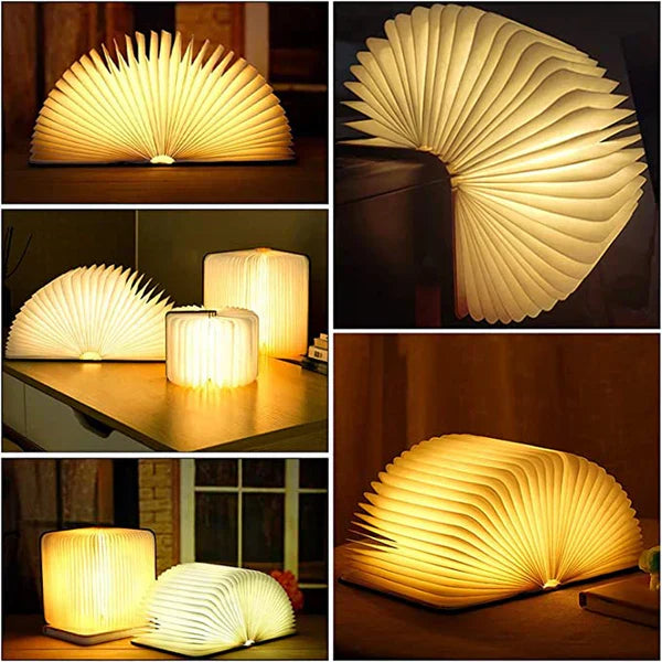 Foldable Book Lamp with Warm LED Light - StoryGlow