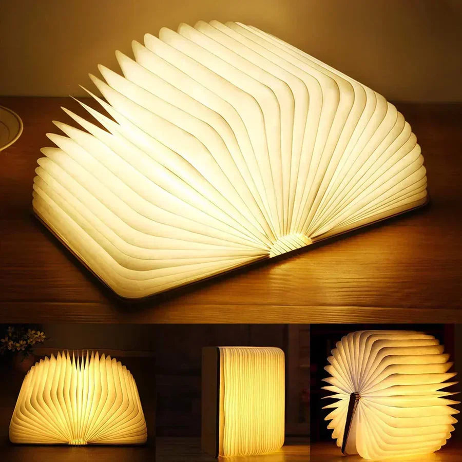 Foldable Book Lamp with Warm LED Light - StoryGlow