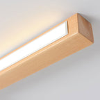 Arisha Modern Linear LED Ceiling Light Wood Bedroom/Living Room