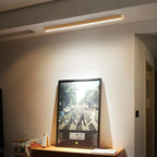 Arisha Linear Slim Ceiling Light, Wood