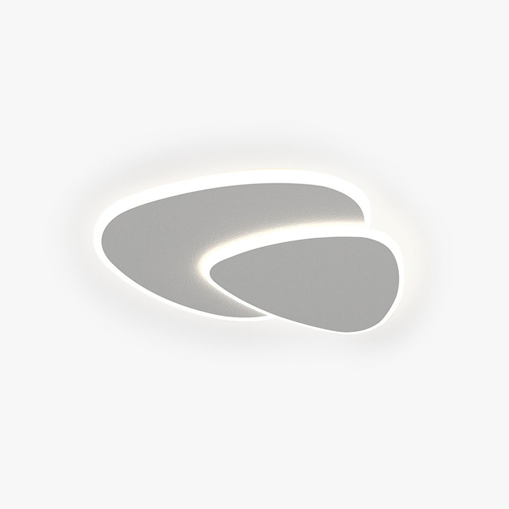 Zeno Modern Triangle Ceiling Light White Living Room