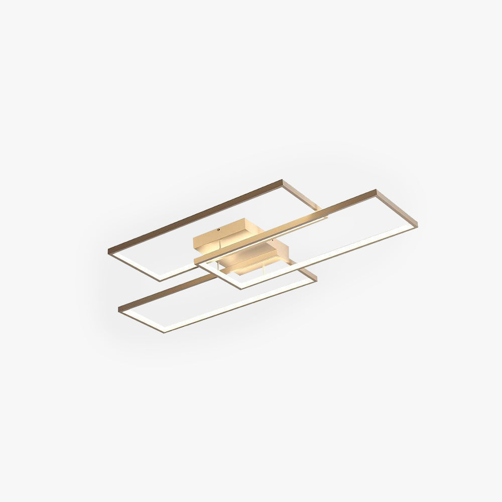 Arisha Rectangular Flush Mount Ceiling Light, 2 Colors