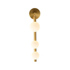 Vertical Linear Wall Mount Lighting Post-Modern Metal 3-Head Gold Finish Wall Sconce Lamp for Corner
