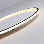 Quasso Modern Round Ceiling Light White/Black. Living Room