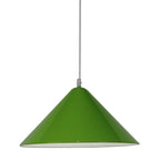 Nordic Cone Hanging Lamp Metal 1 Light Black/White/Red Pendant Light Fixture for Dining Room, 12.5"/16.5" Wide