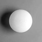 Valentina Modern Globe Shape Vanity Metal Glass LED Wall Lamp