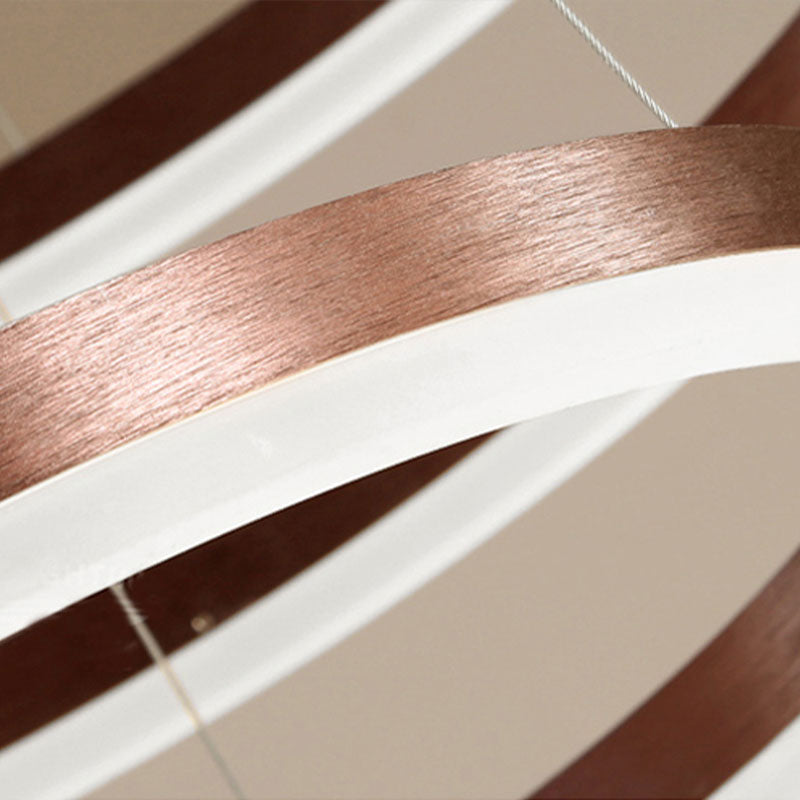 Remi Modern Metal Black/Gold/Coffee Suspension Ring