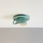 Teyo Modern Ceramic Coffee Cup Ceiling Light Blue/Pink/Yellow
