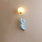 Arisha Design Bear LED Wall Lamp Indoor White, Children's Room/Bedroom