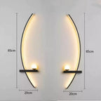 Forseti Minimalist Arc Linear LED Wall Light
