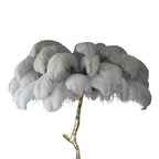 Luxury Feather/Colored Metal Floor Lamp