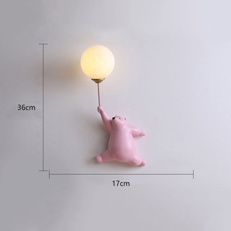 Bear Balloon Wall Reading Lamp