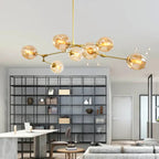 Molecular Designer Chandelier 8-Arm – Modern LED Ceiling Lamp