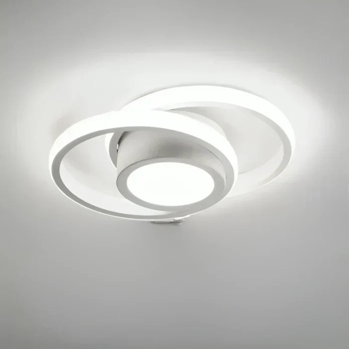 Modern LED Ceiling Light with Double Ring Design - Twilight Rings