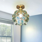 Vintage Floral Ceiling Light 1-Light