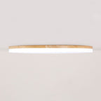 Eilo Large Modern Round LED Ceiling Light Wood