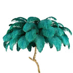 Luxury Feather/Colored Metal Floor Lamp