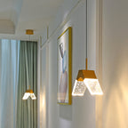 Orb/Teardrop/Arc Shape Pendulum Light Minimalist Clear Crystal Glass LED Gold Hanging Ceiling Lamp