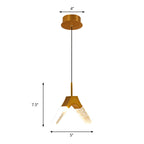 Orb/Teardrop/Arc Shape Pendulum Light Minimalist Clear Crystal Glass LED Gold Hanging Ceiling Lamp