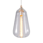 Global/Gourd/Ellipse Pendant Light Contemporary Smoky/Amber/White Glass 1 Light Dining Room Hanging Ceiling Lamp