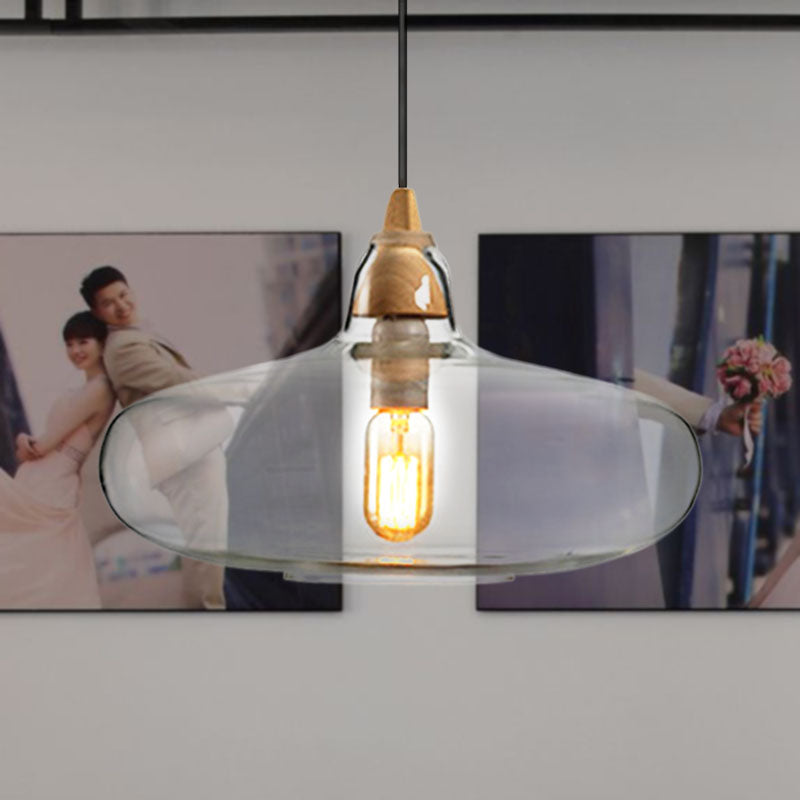 Global/Gourd/Ellipse Pendant Light Contemporary Smoky/Amber/White Glass 1 Light Dining Room Hanging Ceiling Lamp