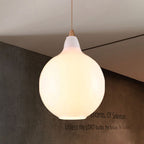 Global/Gourd/Ellipse Pendant Light Contemporary Smoky/Amber/White Glass 1 Light Dining Room Hanging Ceiling Lamp