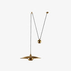 Pyra Minimalist Metal Pendant Light, Gold