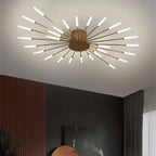 Wesley Ceiling Light Fireworks Artistic Design Black/Gold