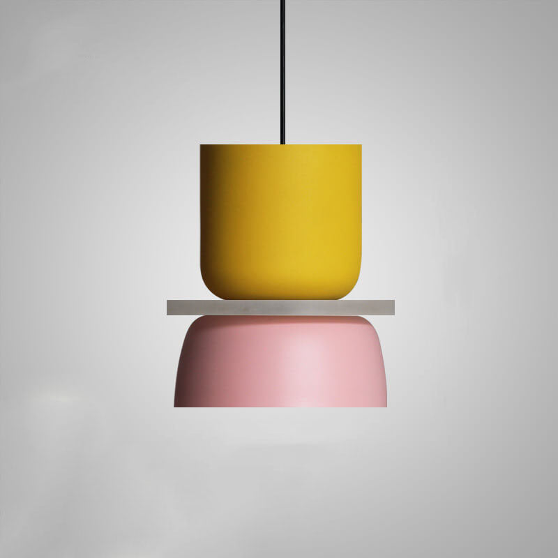 Nordic Zinc Alloy Dual-tone Dome Pendant Light LED 1-light
