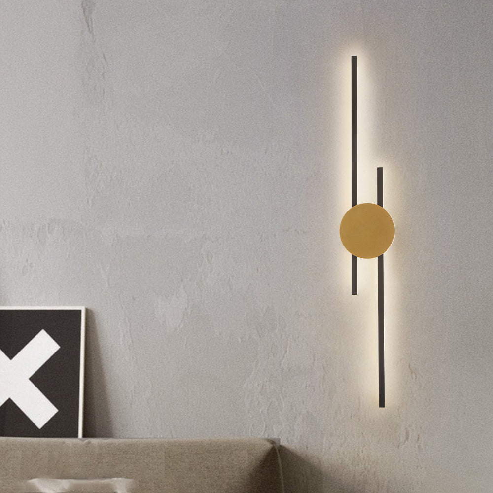 Saela Modern Linear 2 Colour Metal Wall Lamp
