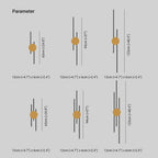 Saela Modern Linear 2 Colour Metal Wall Lamp