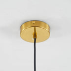 June Glass Globe Pendant Light Clear & Amber