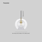 Valentina Pendant Light Clear/Amber Dining Room/Living Room Glass