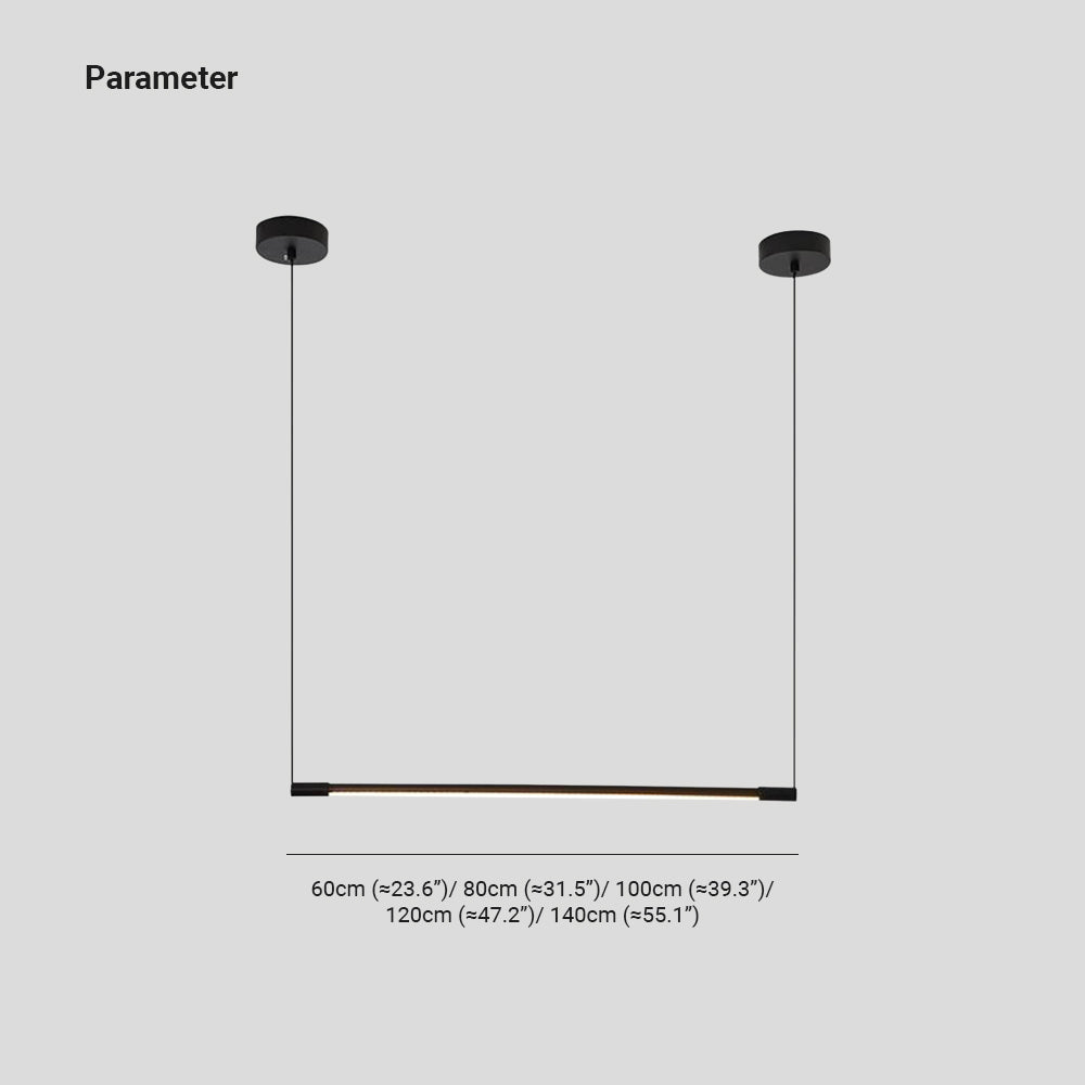 Zynar Minimalist Linear Suspension Black Bedroom
