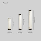 Yoru Semi-Cylindrical Wall Sconce. Metal/Glass. Outdoor