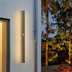 Ray Modern Linear Outdoor Wall Light Metal Acrylic Garden Hall