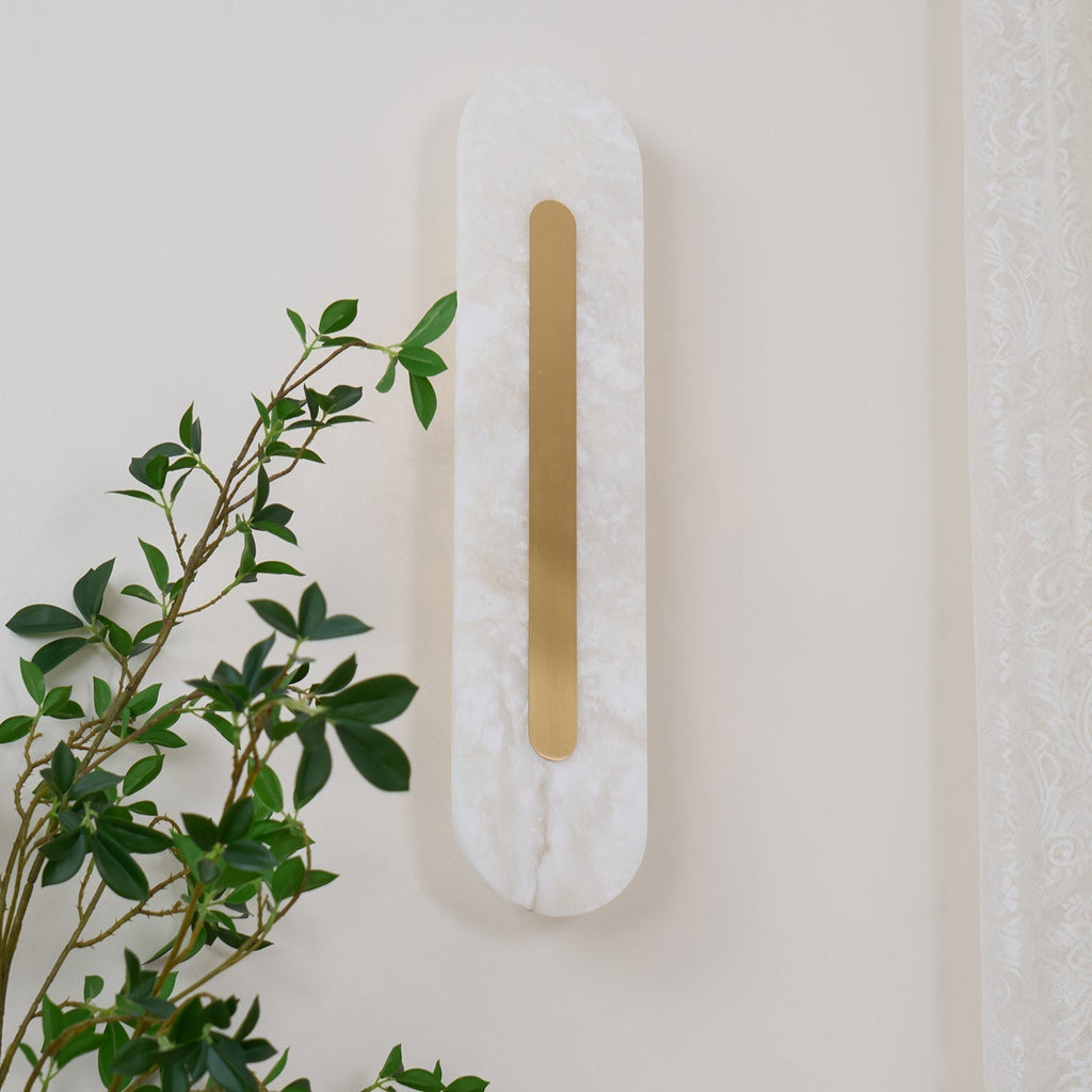 Hurn Alabaster Rounded Wall Lamp