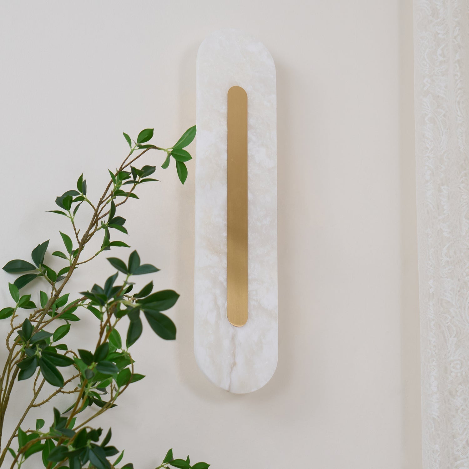 Hurn Alabaster Rounded Wall Lamp