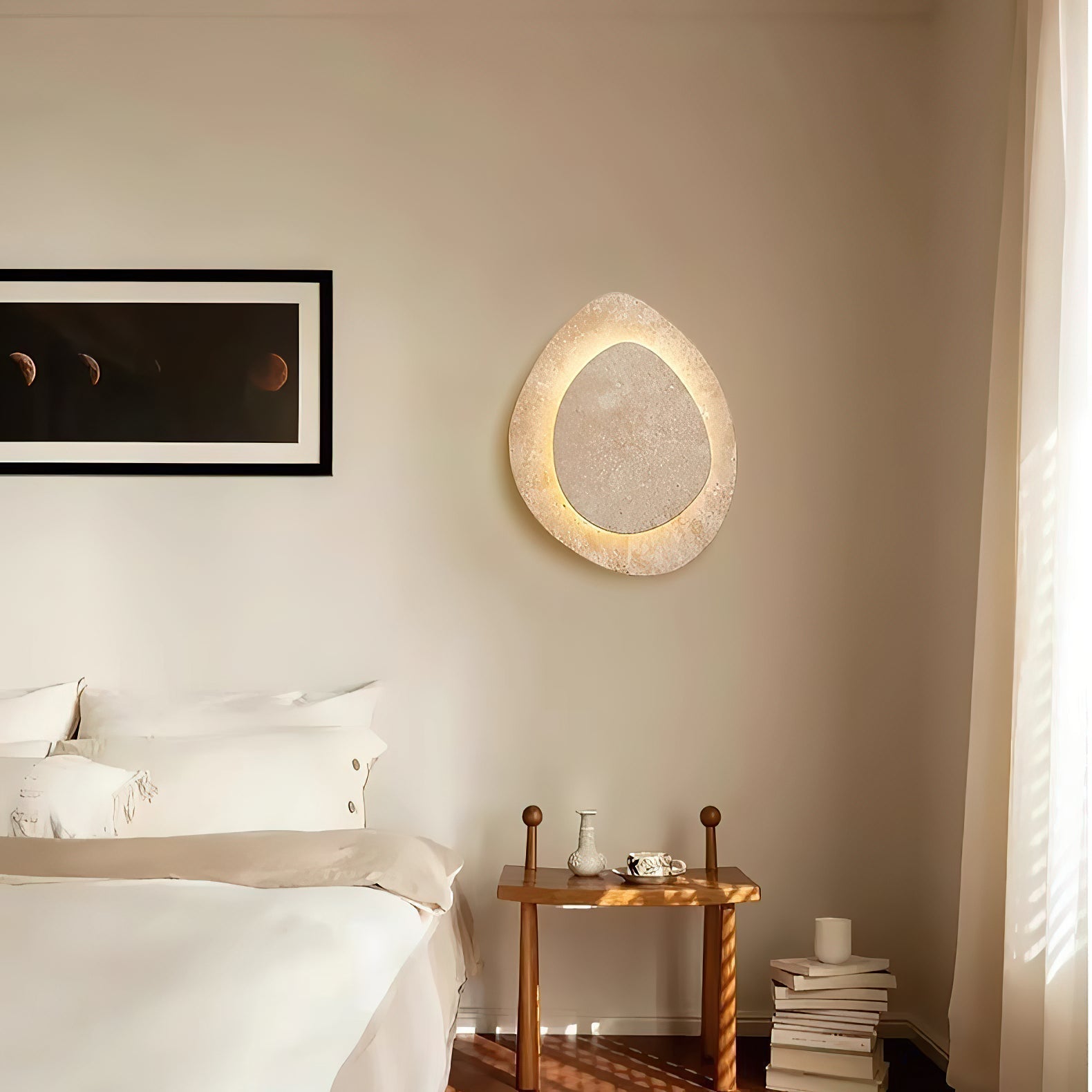 Yrvuvyn Wall Sconce in Travertine Individual Creativity