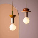 Alvar Multicolor Geometric Wood Pendant Light