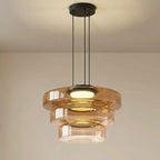 Danish Glass Bauhaus Pendant Light
