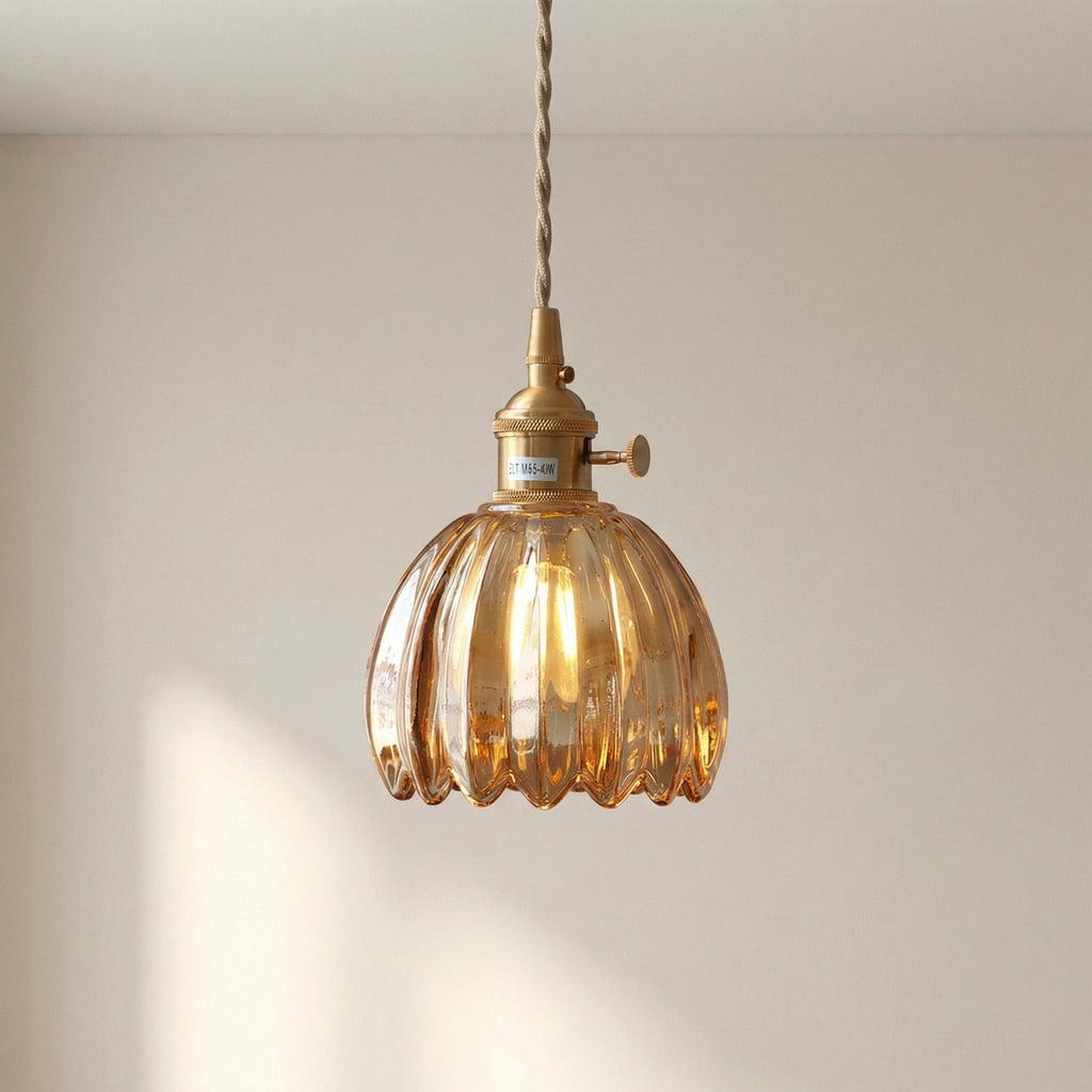 Japanese Glass Pendant Light