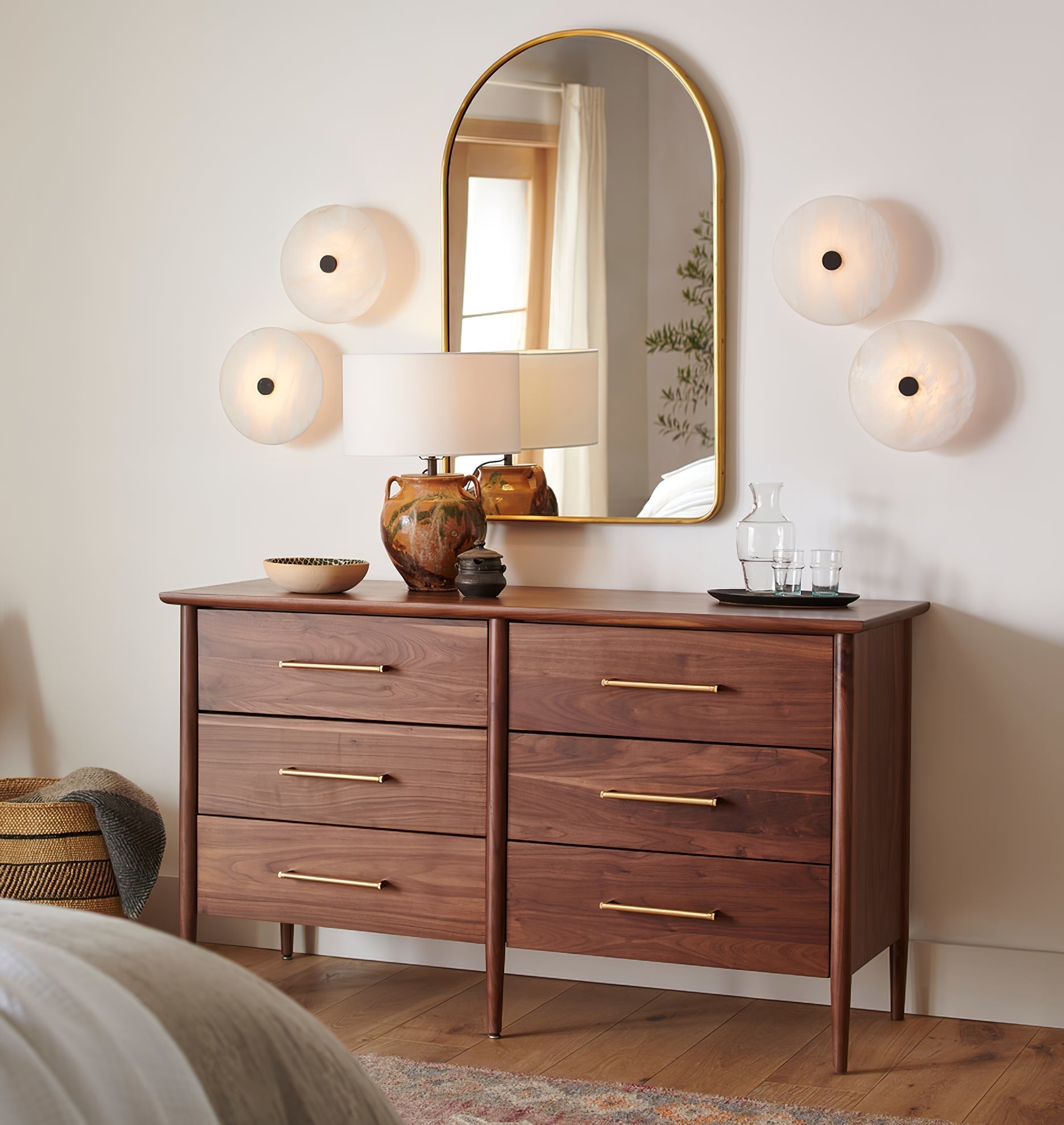 Clio Alabaster Ceiling Light