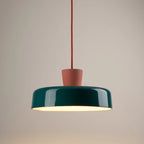 Arlo Retro Peacock Blue Iron Pendant Light
