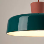 Arlo Retro Peacock Blue Iron Pendant Light