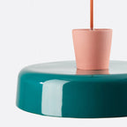 Arlo Retro Peacock Blue Iron Pendant Light