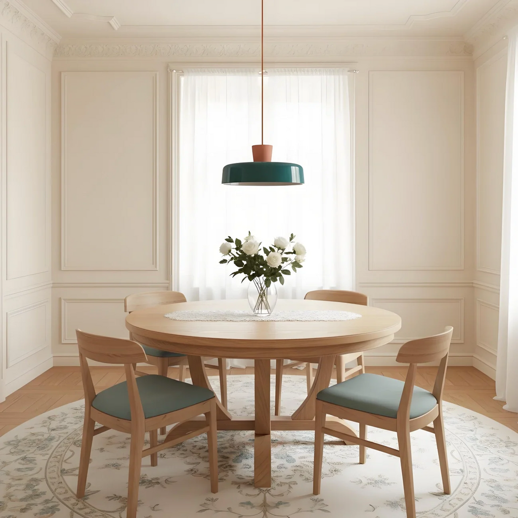 Arlo Retro Peacock Blue Iron Pendant Light
