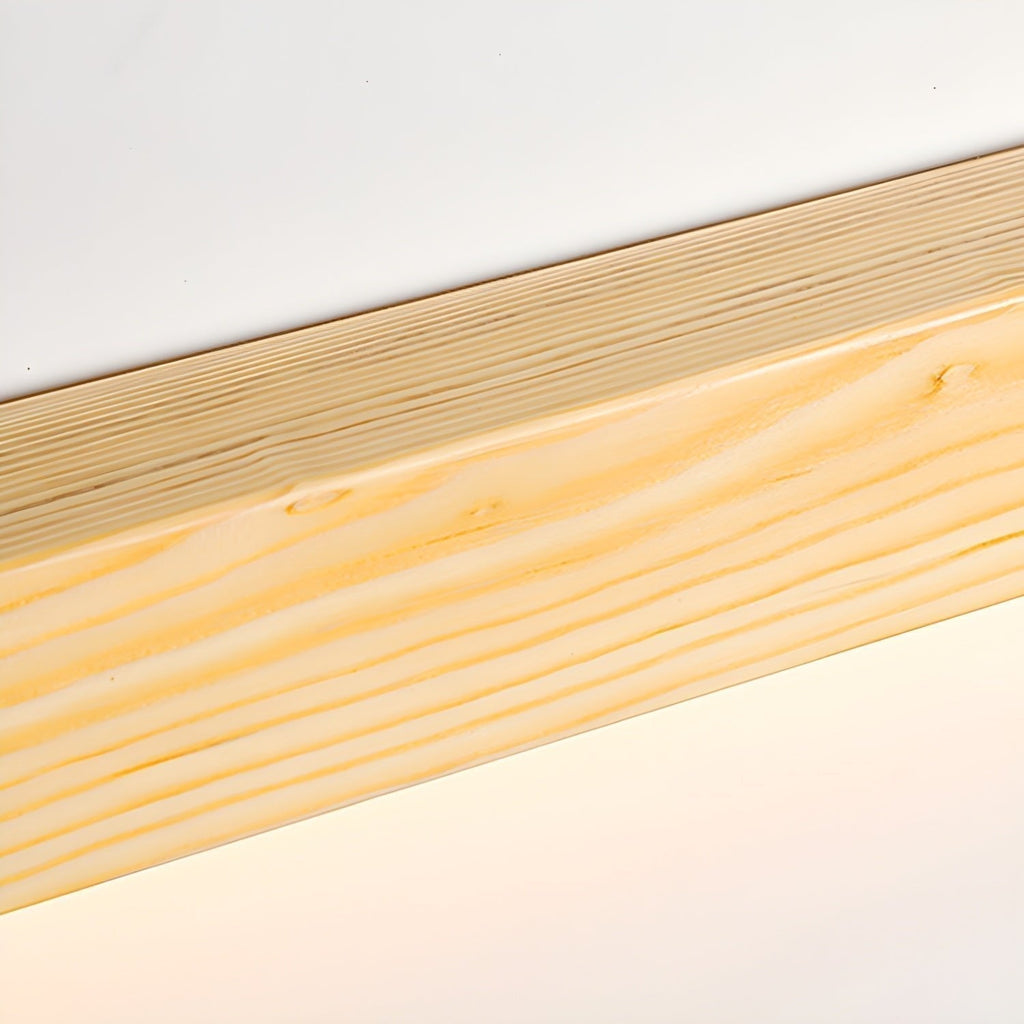 Linear Wood and LED Wall Sconce Minimalist Design