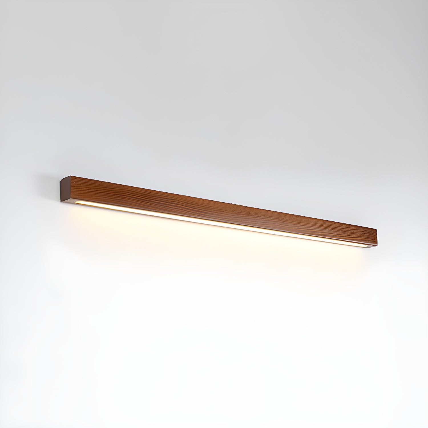 Linear Wood and LED Wall Sconce Minimalist Design