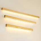 Linear Wood and LED Wall Sconce Minimalist Design